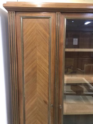 Marquetry Display Cabinet with Three Doors-HLV-1428644