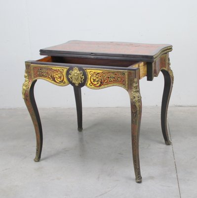 Marquetry Game Table-NE-796137