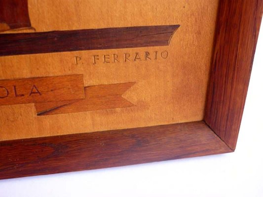 Marquetry Inlaid Works by Pietro Francesco, 1930s, Set of 2-GKB-841253