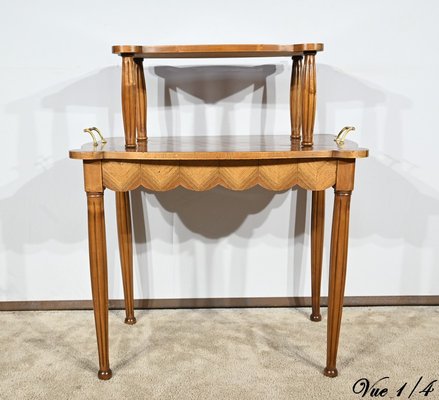 Marquetry Side Table, 1940s-RVK-1806941