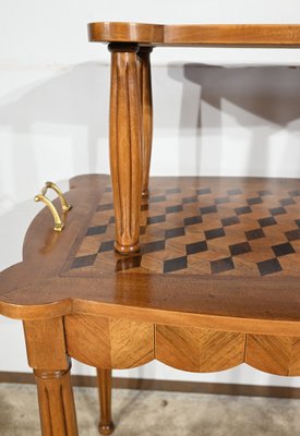 Marquetry Side Table, 1940s-RVK-1806941