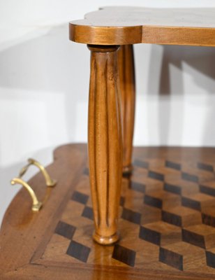 Marquetry Side Table, 1940s-RVK-1806941