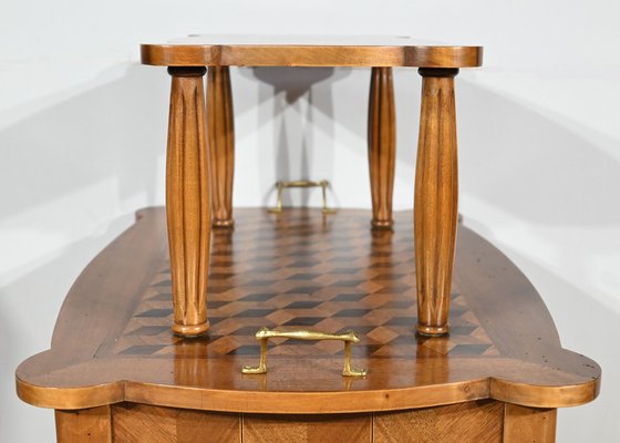 Marquetry Side Table, 1940s-RVK-1806941