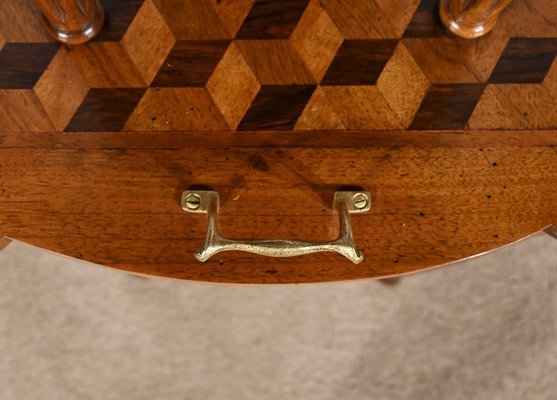 Marquetry Side Table, 1940s-RVK-1806941