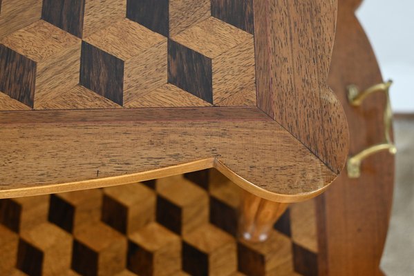 Marquetry Side Table, 1940s-RVK-1806941