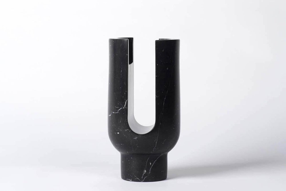 Marquina Lyra Candleholder by Dan Yeffet