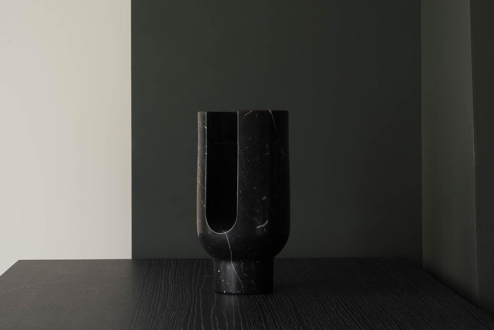 Marquina Lyra Candleholder by Dan Yeffet