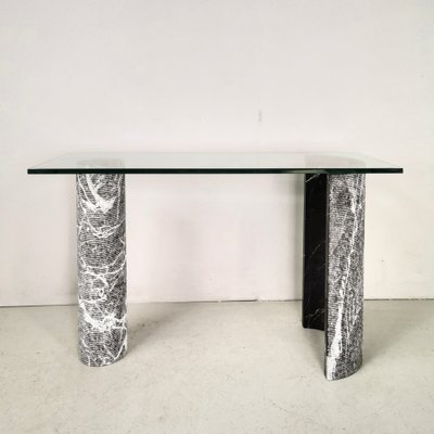 Marquinha Marble Console Table from Casigliani, 1970s-PRS-1395150