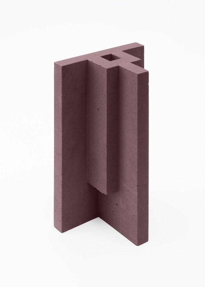 Marsala Brown Chandigarh I Vase by Paolo Giordano for I-and-I Collection