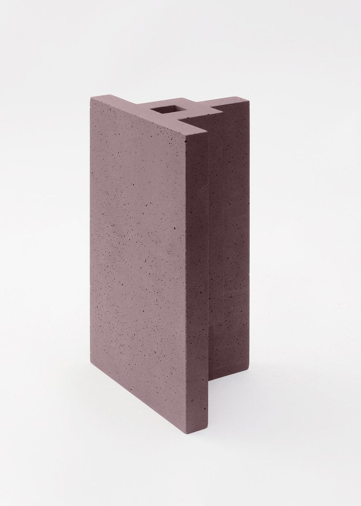 Marsala Brown Chandigarh I Vase by Paolo Giordano for I-and-I Collection