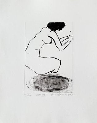 Marta Wakula, Nude XIX, 2017, Drypoint on Paper-XHG-1261131