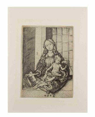 Martin Schongauer, The Virgin with the Parrot, Etching, 1570s-ZCI-2042301