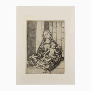 Martin Schongauer, The Virgin with the Parrot, Etching, 1570s-ZCI-2042301