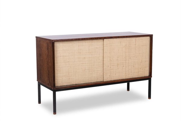 Martin Visser. Sideboard in Wenge and Raffia. 1970s-CEJ-2026346