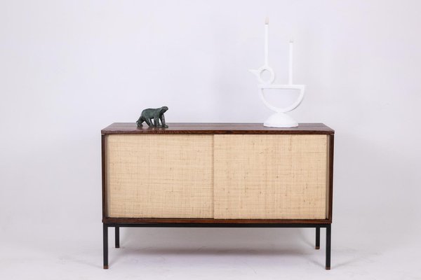 Martin Visser. Sideboard in Wenge and Raffia. 1970s-CEJ-2026346