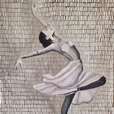 Martina Hamrik, Ballerina 2, Acrylic on Canvas-MDB-2031900