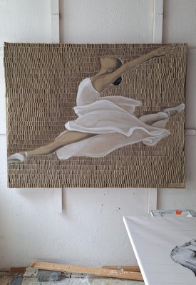 Martina Hamrik, Ballerina, Acrylic on Canvas-MDB-2031902