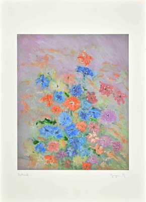 Martine Goeyens, Flowers, Digigraph, Late 20th Century-ZCI-1759231