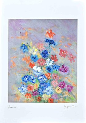 Martine Goeyens, Flowers, Digigraph Print, Late 20th Century-ZCI-1759228