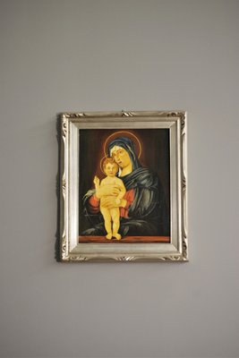 Mary and Jesus Painting, 1970s, Oil on Canvas-KNM-1313230