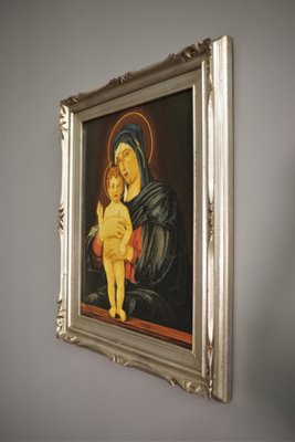 Mary and Jesus Painting, 1970s, Oil on Canvas-KNM-1313230