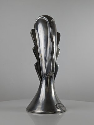 Massimo Iose Ghini, Abstract Head Sculpture, 1980s, Aluminum-JJT-1329099