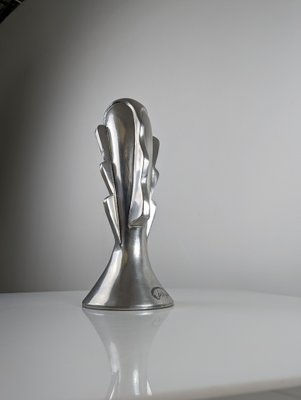 Massimo Iose Ghini, Abstract Head Sculpture, 1980s, Aluminum-JJT-1329099