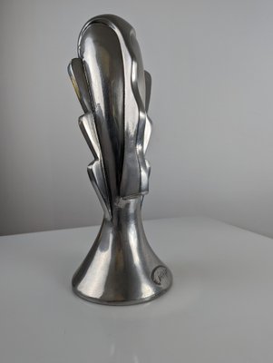 Massimo Iose Ghini, Abstract Head Sculpture, 1980s, Aluminum-JJT-1329099