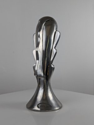 Massimo Iose Ghini, Abstract Head Sculpture, 1980s, Aluminum-JJT-1329099