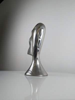 Massimo Iose Ghini, Abstract Head Sculpture, 1980s, Aluminum-JJT-1329099