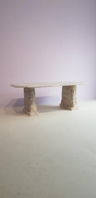 Massive Brutalist Marble Coffee Table-GNW-1138386