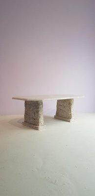 Massive Brutalist Marble Coffee Table-GNW-1138386