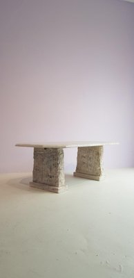 Massive Brutalist Marble Coffee Table-GNW-1138386