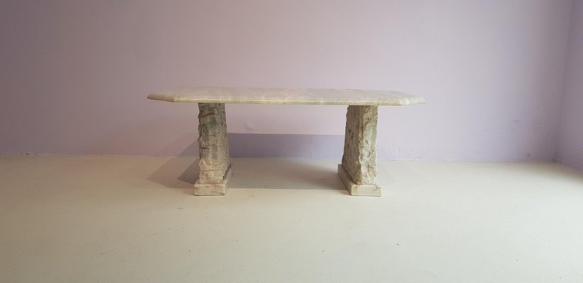 Massive Brutalist Marble Coffee Table-GNW-1138386