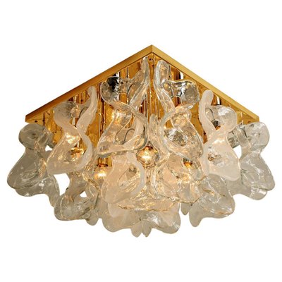 Massive Catena Murano Glass Flush Mount Chandelier by J.T. Kalmar, 1970s-VDW-1158575