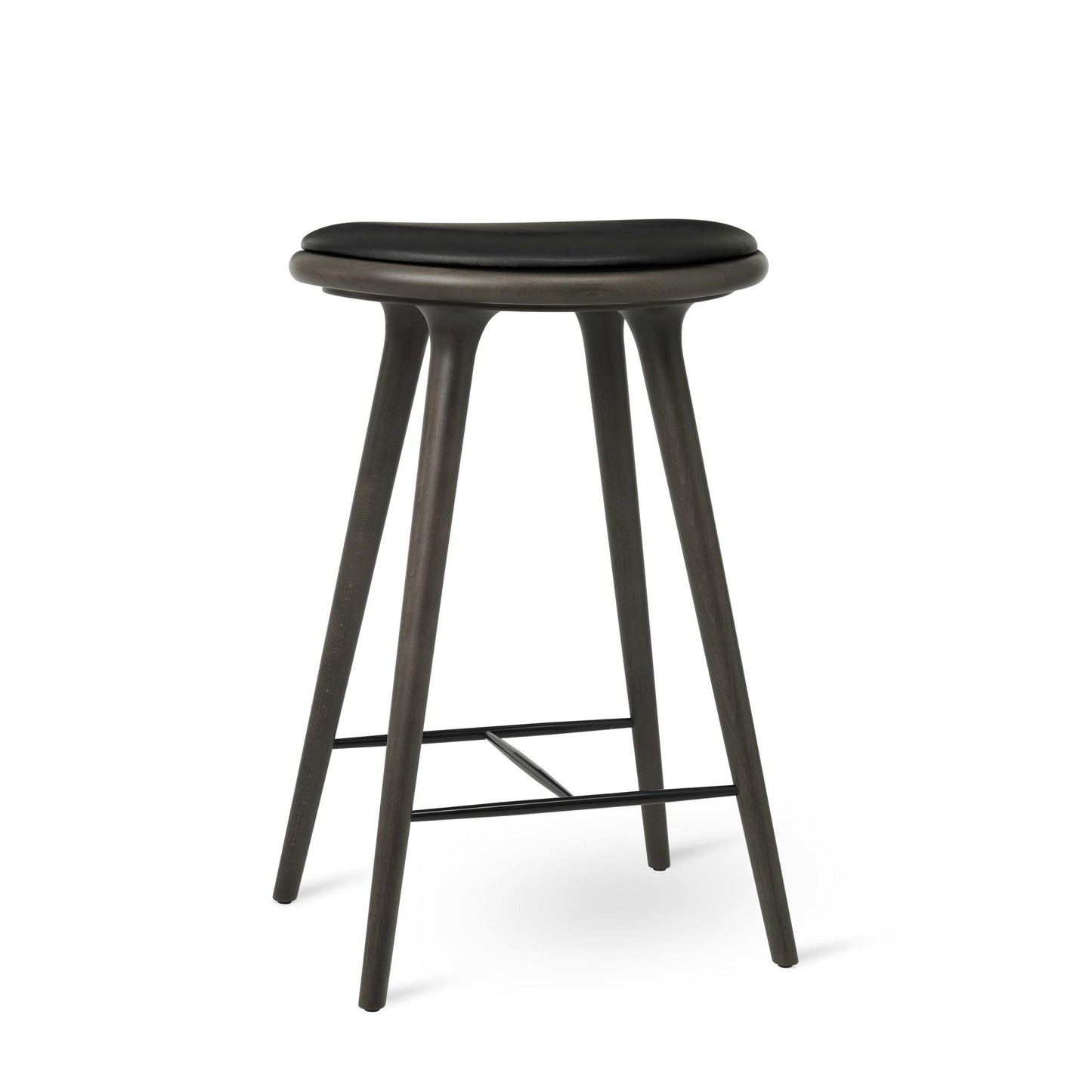 High Stool Bar Stool 69cm by Mater #Gray beech / Black