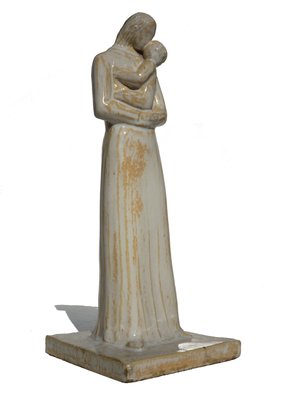 Maternity Statue by Angelo Biancini for Ceramiche Morelli, Italy, 1930-KGD-2023767