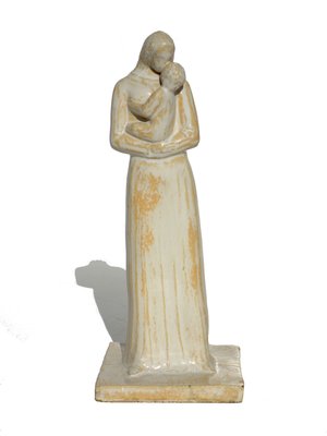 Maternity Statue by Angelo Biancini for Ceramiche Morelli, Italy, 1930-KGD-2023767