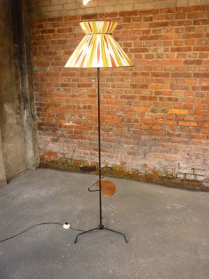 Mathieu Matégot Style French Floor Lamp, 1950s-GO-896958