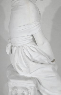 Mathurin Moreau, Large Figurative Sculpture, Late 19th Century, Biscuit Porcelain-RVK-1395754