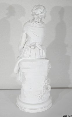 Mathurin Moreau, Large Figurative Sculpture, Late 19th Century, Biscuit Porcelain-RVK-1395754