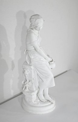 Mathurin Moreau, Large Figurative Sculpture, Late 19th Century, Biscuit Porcelain-RVK-1395754