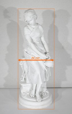 Mathurin Moreau, Large Figurative Sculpture, Late 19th Century, Biscuit Porcelain-RVK-1395754