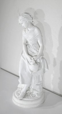 Mathurin Moreau, Large Figurative Sculpture, Late 19th Century, Biscuit Porcelain-RVK-1395754