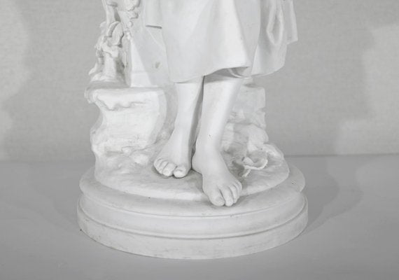 Mathurin Moreau, Large Figurative Sculpture, Late 19th Century, Biscuit Porcelain-RVK-1395754