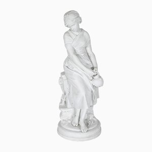 Mathurin Moreau, Large Figurative Sculpture, Late 19th Century, Biscuit Porcelain-RVK-1395754