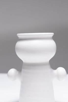 Matt White Earthenware Vase, 1970s-QAC-2043150