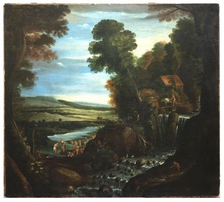 Matthijs Bril - Landscape with Figures - Oil on Canvas - 1570-ZCI-889773