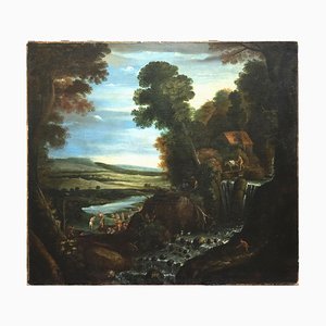 Matthijs Bril - Landscape with Figures - Oil on Canvas - 1570-ZCI-889773