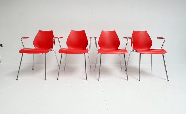 Maui Kartell Chairs by Vico Magistretti, 1980s, Set of 4-ORQ-2021234